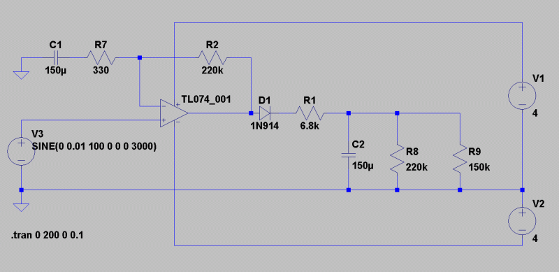 Audio Detektor Schaltung